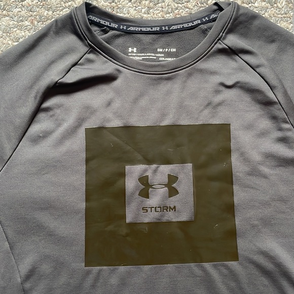 Under Armour Men's Storm Cycle ColdGear Crew Long Sleeve Shirt SM 's - Picture 2 of 12